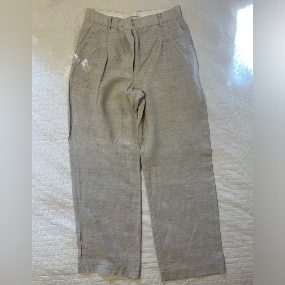 ARITZIA-The Effortless Pants -CruiseLinen- size 10 , natural ecru - Picture 5 of 7